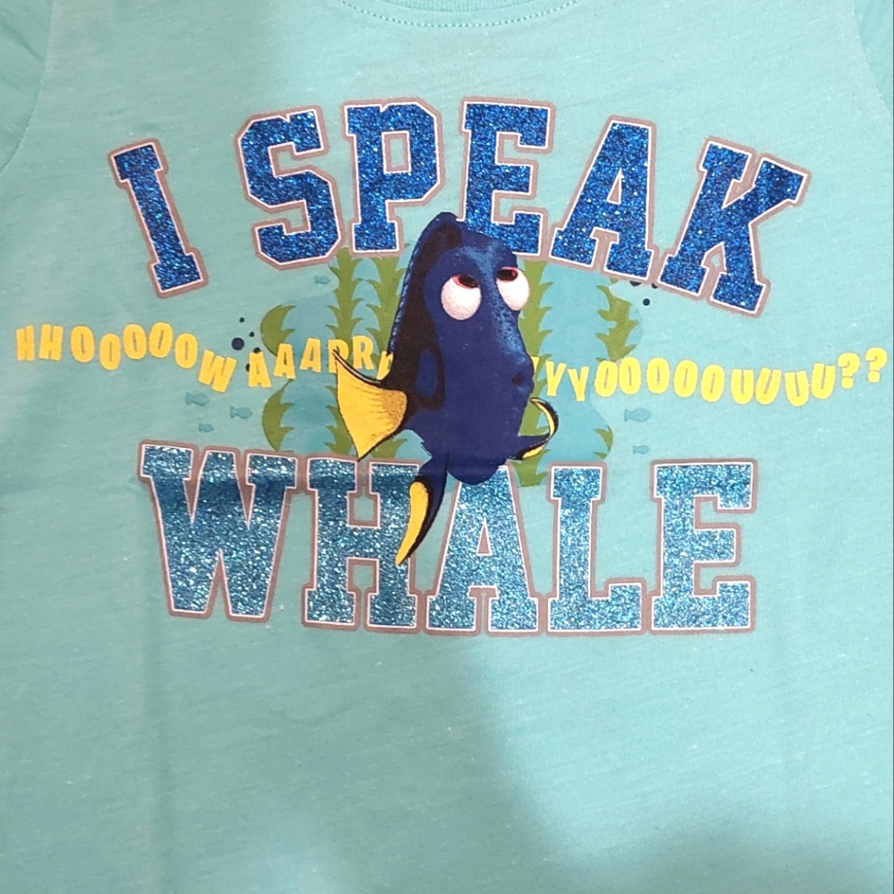 🔥SALE🔥 Disney Pixar Finding Dory Girl's Short Sleeved Tee NWT Sizes 5,6 & 6X - Picture 2 of 4